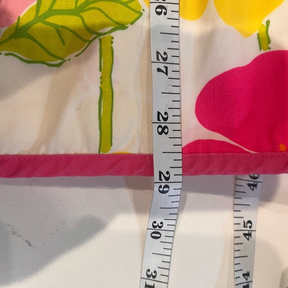 Lilly Pulitzer VTG white label women’s floral wrap dress pink and white size 6 - Picture 7 of 7